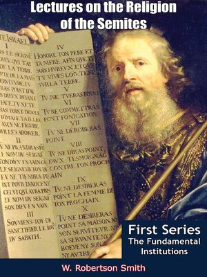 cover image of Lectures on the Religion of the Semites--First Series